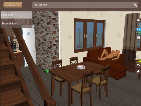 【無料】簡単に家の間取りがデザインできる！3Dで部屋の中も動き回れる！